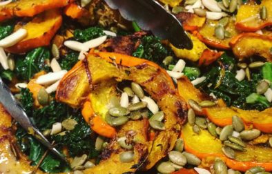 Roasted Festival Squash  With Nuts & Seeds