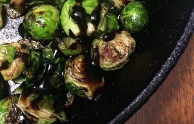 Roasted Brussels Sprouts with Rosemary Balsamic Glaze